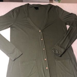 Agnes & Dora Army Green Cardigan